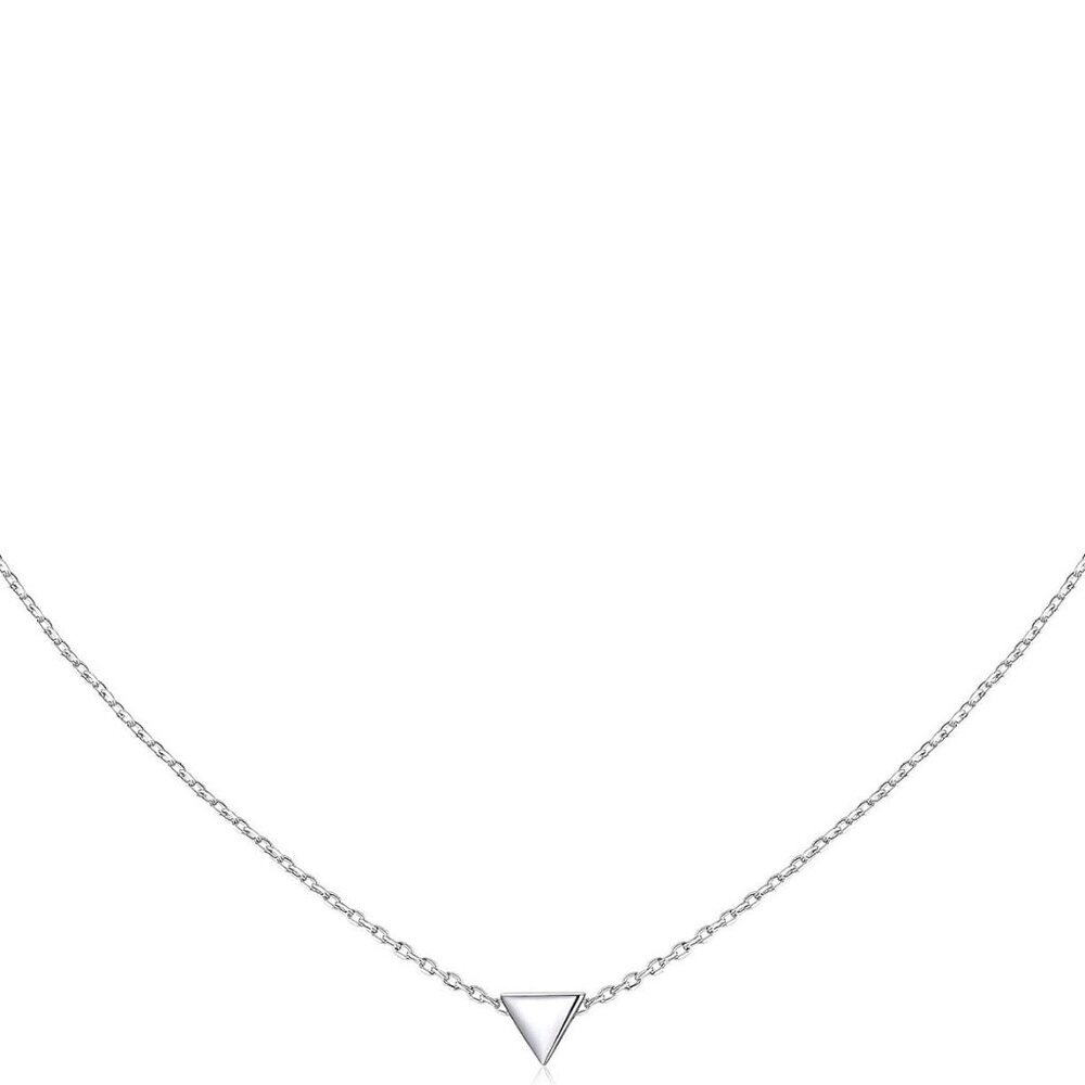Personalized 925 Sterling Silver Dainty Small Heart/Star/Moon/Dot/Triangle Penda